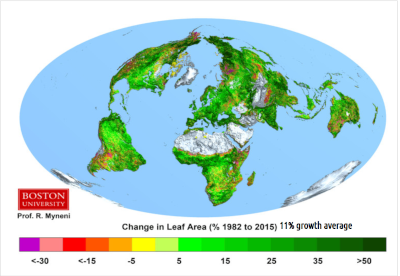 Increased CO2 'Greened The Earth'